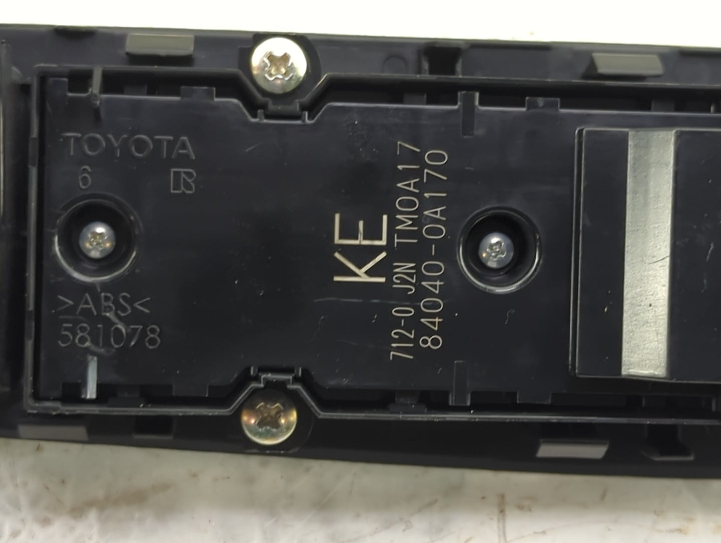 2023 Toyota Corolla Master Power Window Switch Replacement Driver Side Left P/N:84040-0A170 Fits OEM Used Auto Parts - Oemus