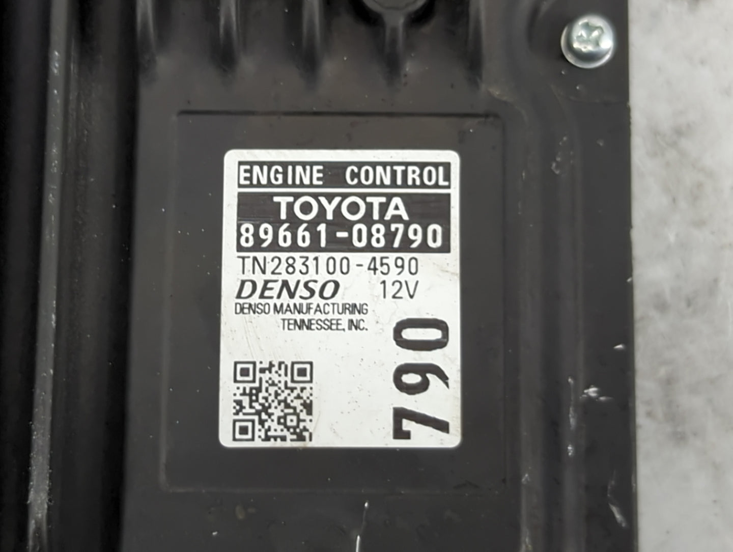 2023 Toyota Corolla PCM Engine Control Computer ECU ECM PCU OEM P/N:89661-08790 TN283100-4590 Fits OEM Used Auto Parts - Oem