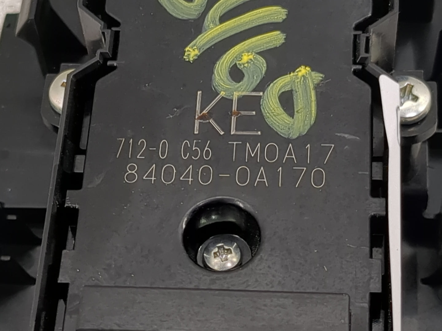 2023 Toyota Corolla Master Power Window Switch Replacement Driver Side Left P/N:84040-0A170 712-0 C56 TM0A17 Fits OEM Used A
