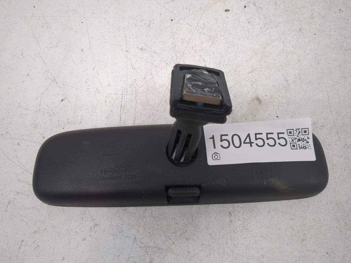 2017-2022 Toyota Corolla Interior Rear View Mirror Replacement OEM P/N:E4 022197 Murakami 7225 Fits OEM Used Auto Parts - Oe