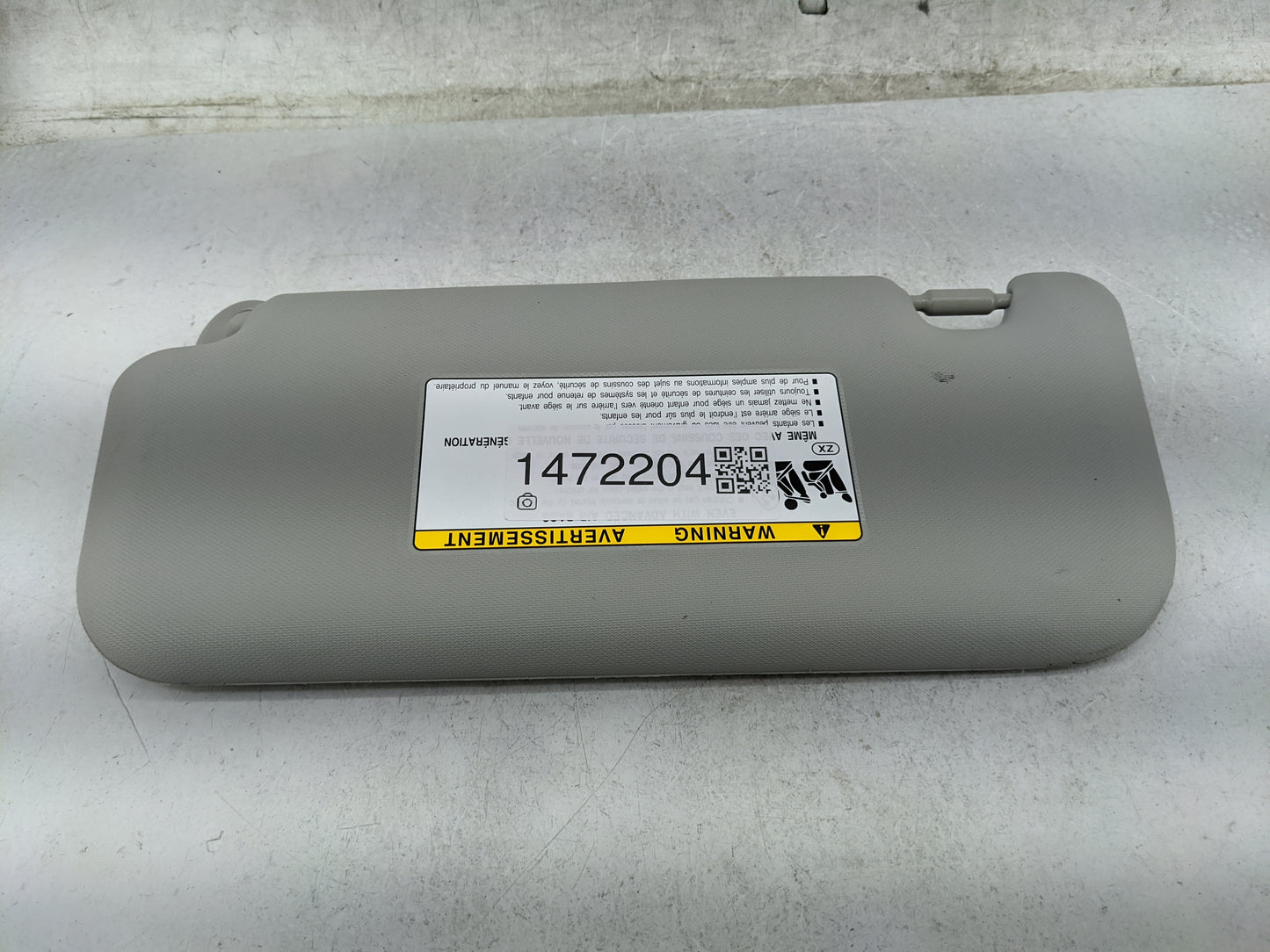 2022 Toyota Corolla Cross Sun Visor Shade Replacement Passenger Right Mirror Fits OEM Used Auto Parts - Oemusedautoparts1.co