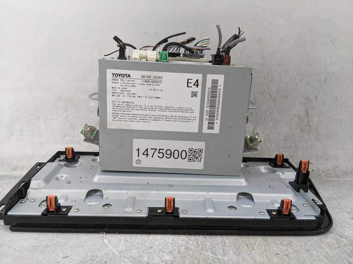 2023 Toyota Crown Radio AM FM Cd Player Receiver Replacement P/N:86100-30360 114000-9550G101, BABTN0022A, EW701635 Fits OEM 