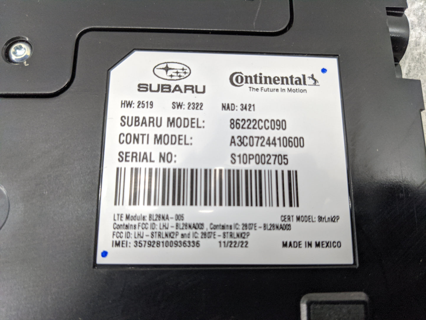 2022-2022 Toyota Gr86 Telematics Control Module - Oemusedautoparts1.com