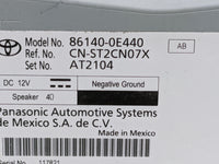 2020-2022 Toyota Highlander Radio AM FM Cd Player Receiver Replacement P/N:86140-0E440 CN-ST2CN07X Fits Fits 2020 2021 2022 
