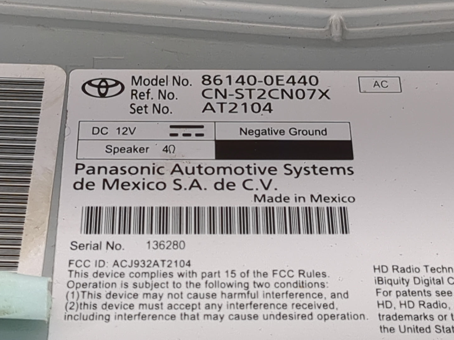 2023 Toyota Highlander Information Display Screen - Oemusedautoparts1.com