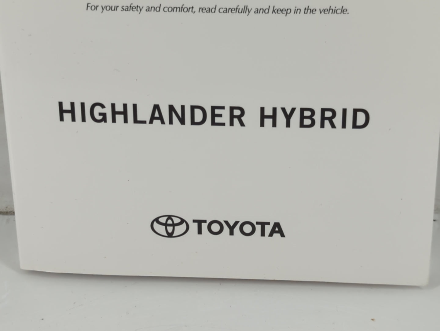 2023 Toyota Highlander Owners Manual Book Guide P/N:01999-48M56 OEM Used Auto Parts - Oemusedautoparts1.com