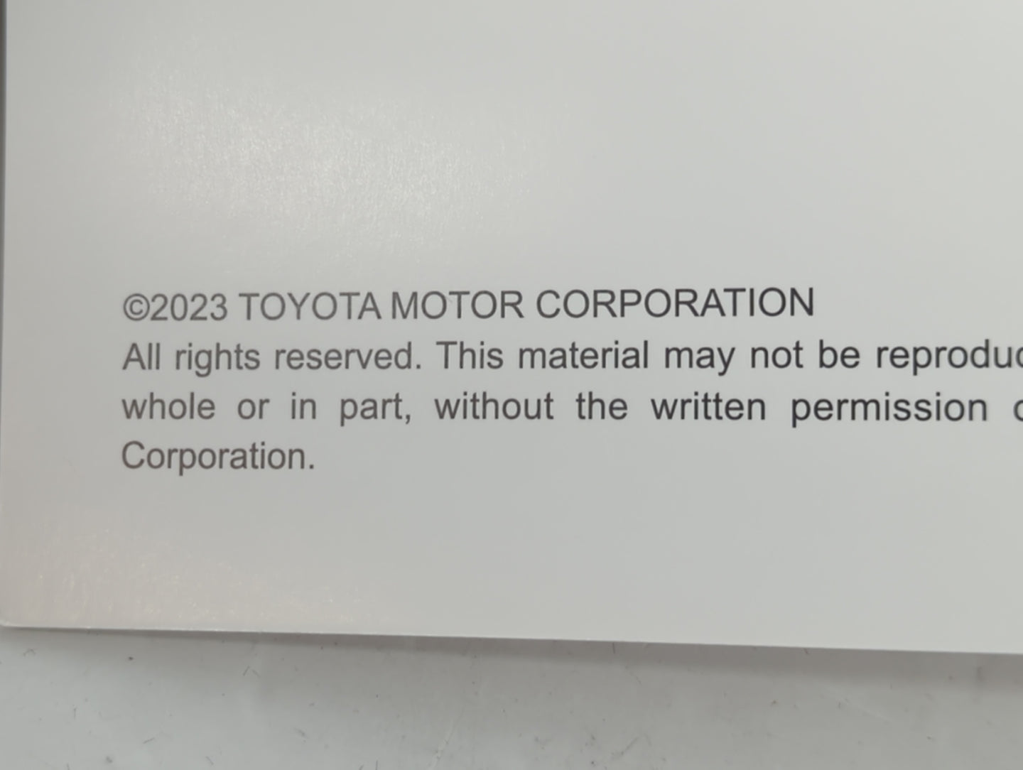 2023 Toyota Highlander Owners Manual Book Guide P/N:01999-48M56 OEM Used Auto Parts - Oemusedautoparts1.com