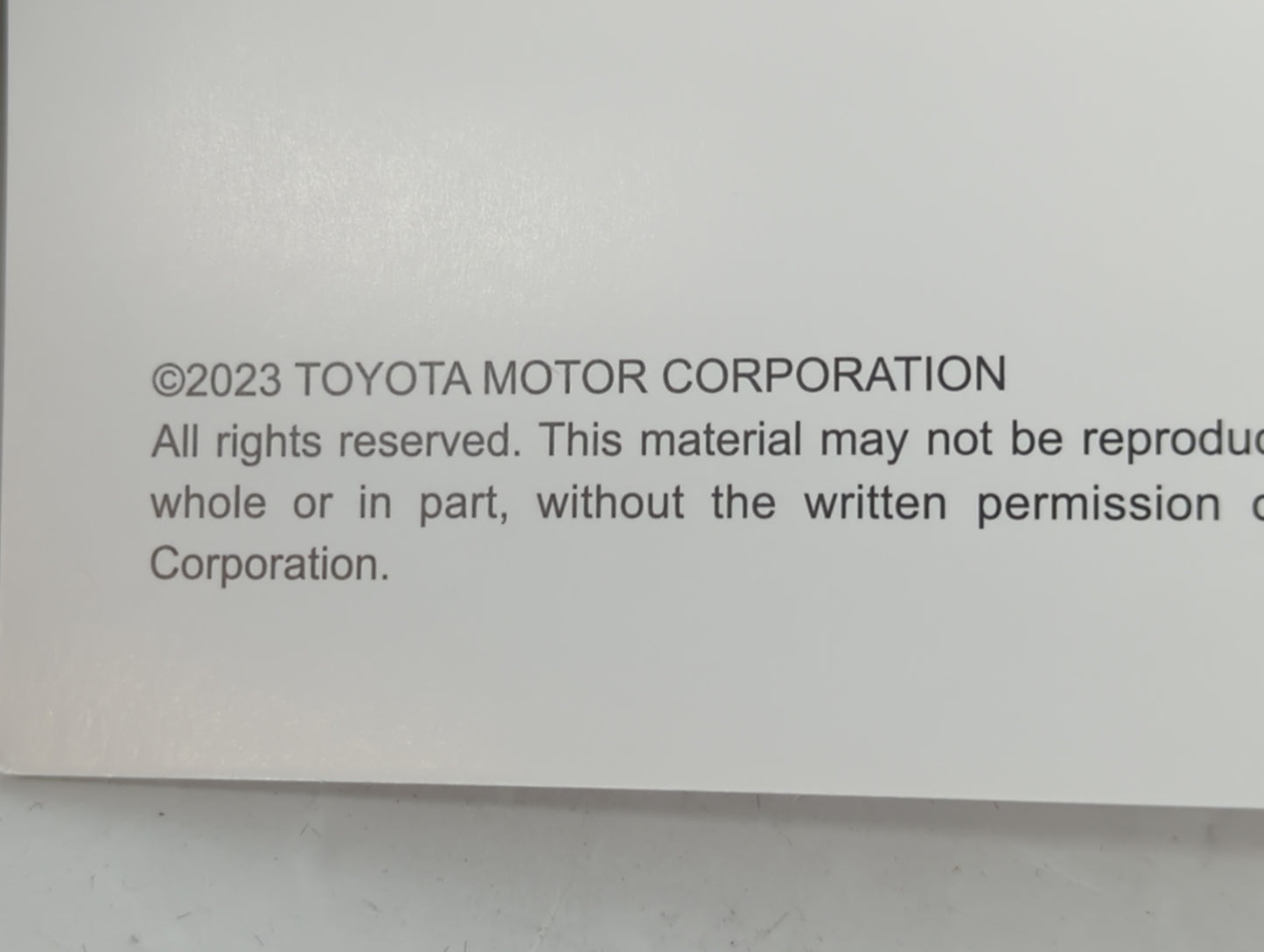 2023 Toyota Highlander Owners Manual Book Guide P/N:01999-48M56 OEM Used Auto Parts - Oemusedautoparts1.com