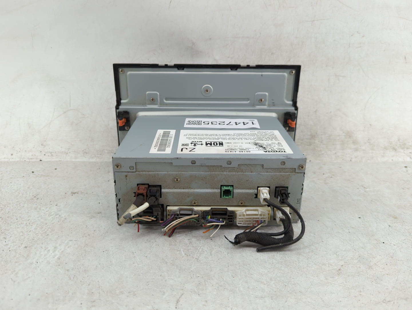 2023 Toyota Prius Radio AM FM Cd Player Receiver Replacement P/N:86140-47A70 114000-7280G101 Fits OEM Used Auto Parts - Oemu