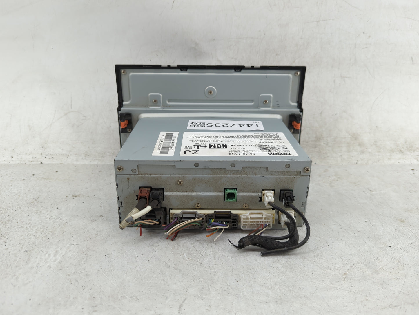 2023 Toyota Prius Radio AM FM Cd Player Receiver Replacement P/N:86140-47A70 114000-7280G101 Fits OEM Used Auto Parts - Oemu
