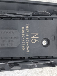 2023 Toyota Prius Master Power Window Switch Replacement Driver Side Left P/N:84040-47160 TM4716 676-3e31 Fits OEM Used Auto
