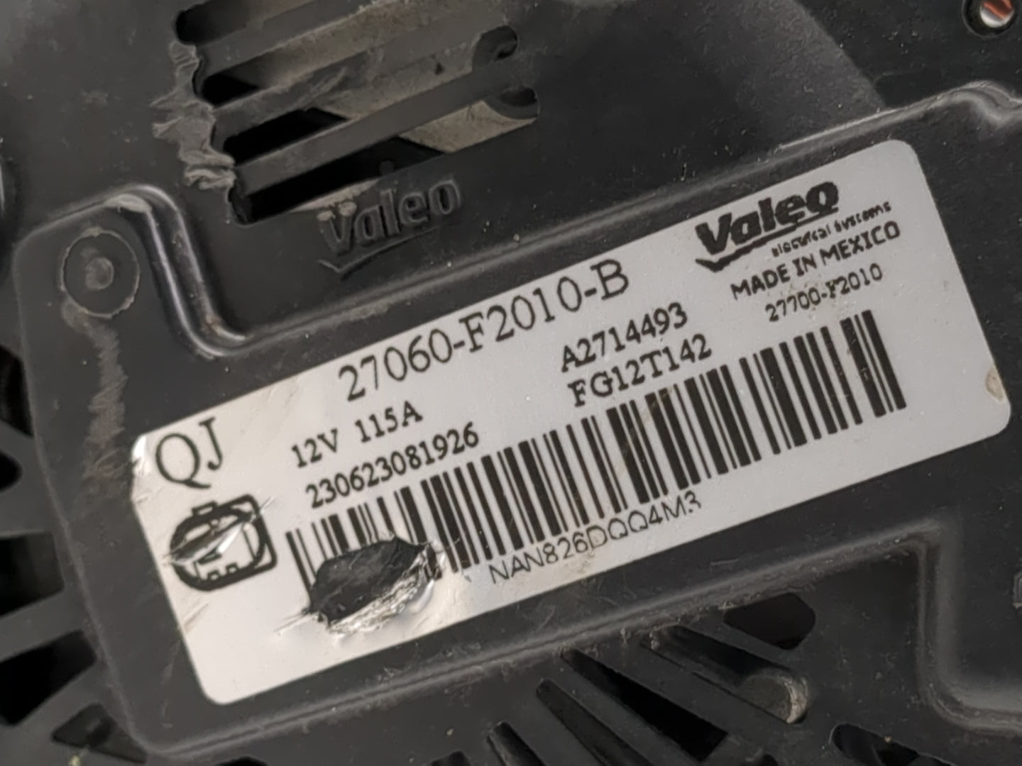 2019-2022 Toyota Rav4 Alternator Replacement Generator Charging Assembly Engine OEM P/N:27060-F2010-B Fits OEM Used Auto Par