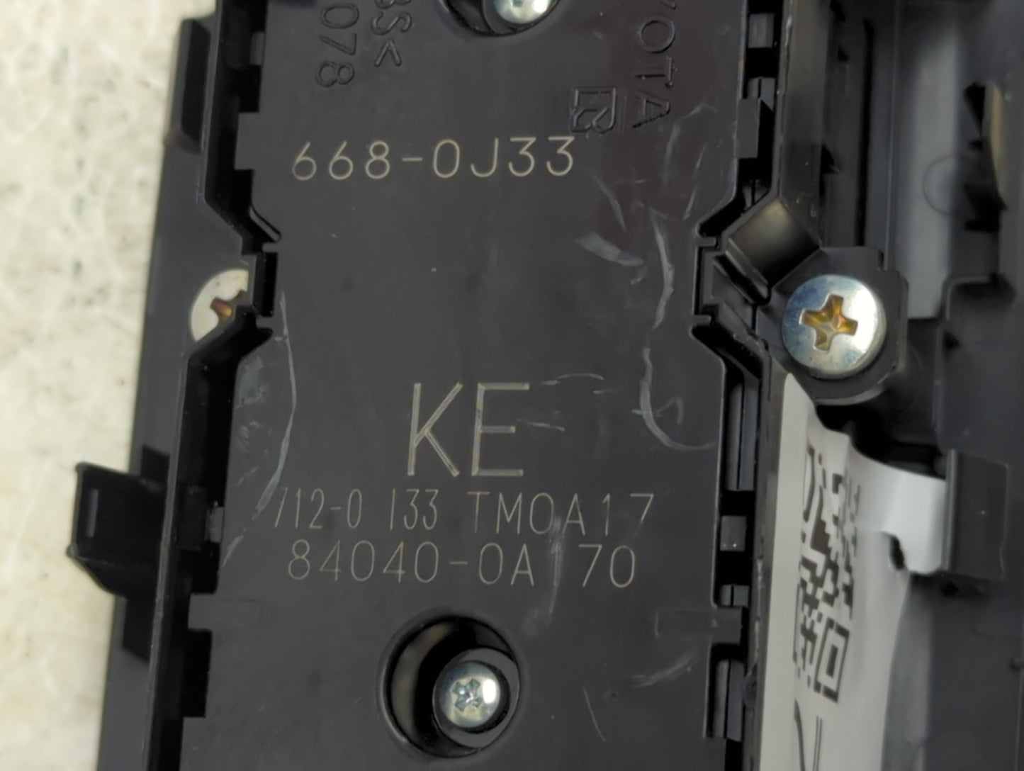 2023 Toyota Rav4 Master Power Window Switch Replacement Driver Side Left P/N:84040-0A170 668-0J33, 112-0133 Fits OEM Used Au