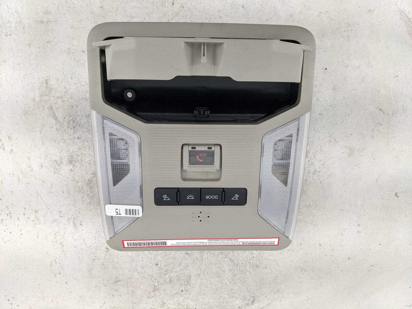 2023 Toyota Rav4 Overhead Roof Console Tan - Oemusedautoparts1.com