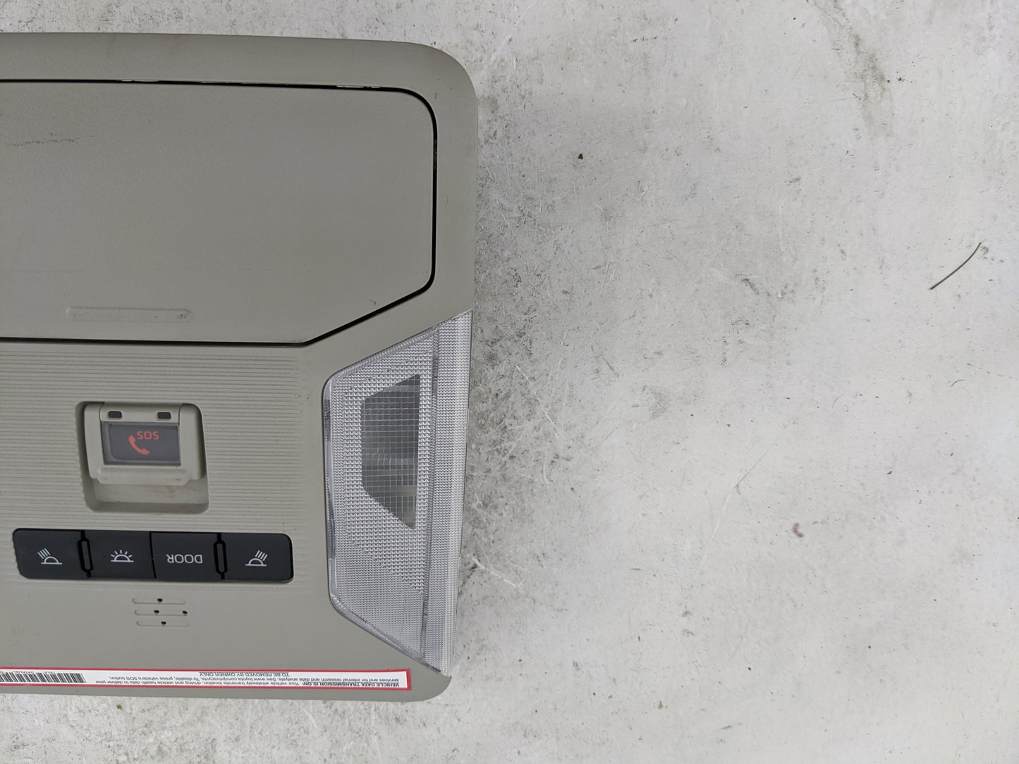 2023 Toyota Rav4 Overhead Roof Console Tan - Oemusedautoparts1.com