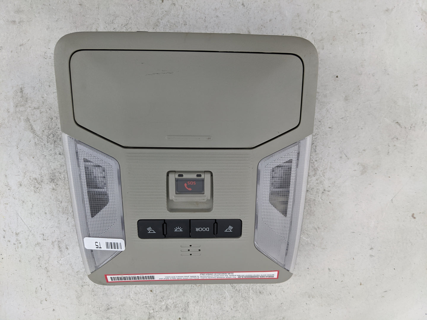 2023 Toyota Rav4 Overhead Roof Console Tan - Oemusedautoparts1.com