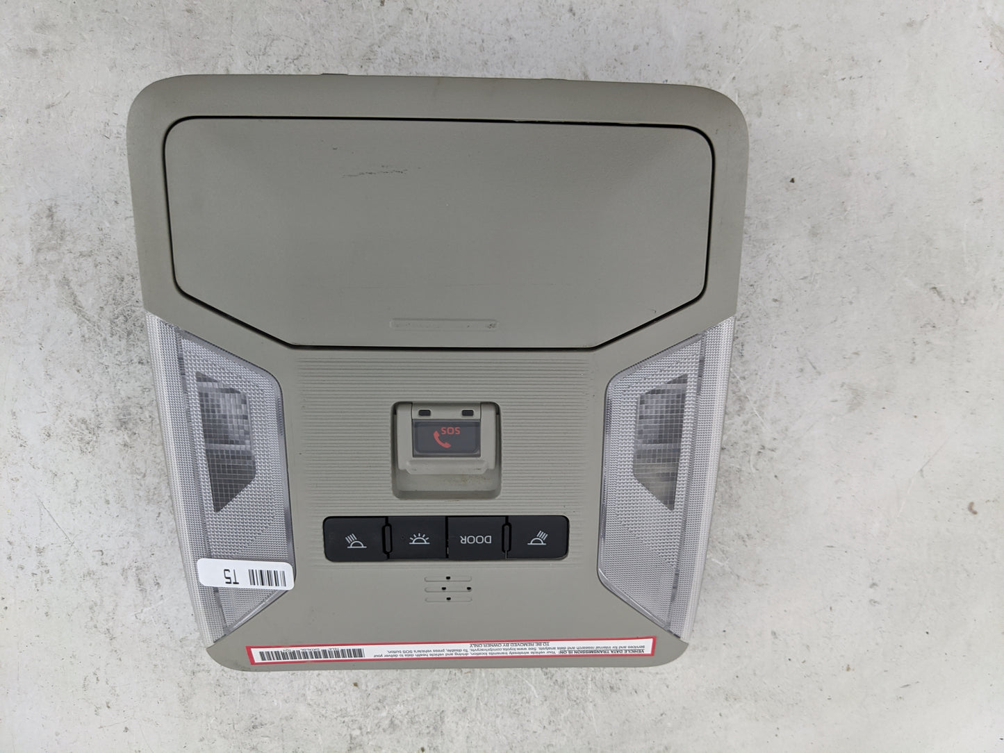 2023 Toyota Rav4 Overhead Roof Console Tan - Oemusedautoparts1.com