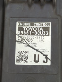 2022 Toyota Tundra PCM Engine Control Computer ECU ECM PCU OEM P/N:, TN283000-2770 89661-0CU33 Fits OEM Used Auto Parts - Oe