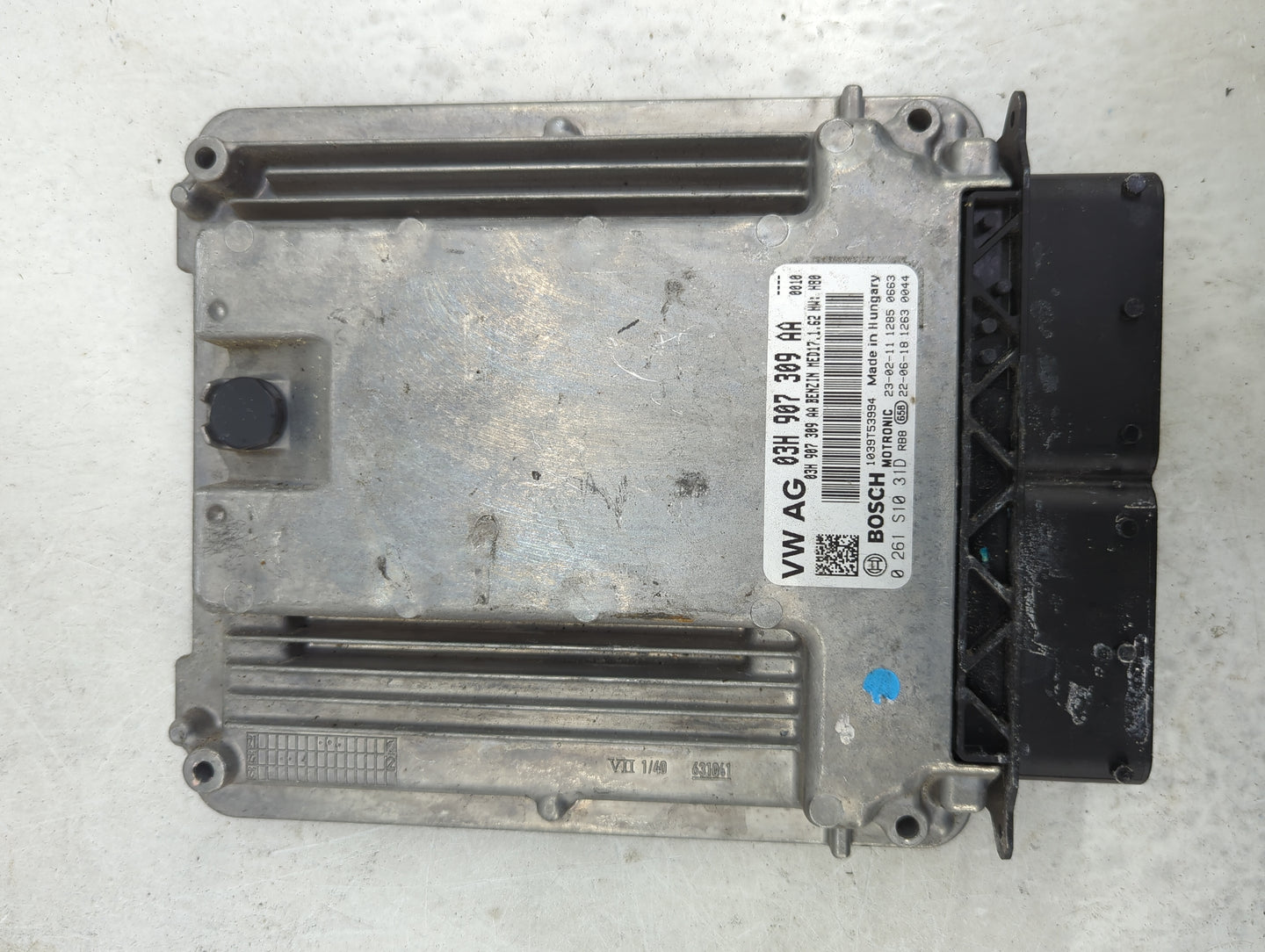 2023 Volkswagen Atlas PCM Engine Control Computer ECU ECM PCU OEM P/N:03H907309AA 0261S1031D Fits OEM Used Auto Parts - Oemu