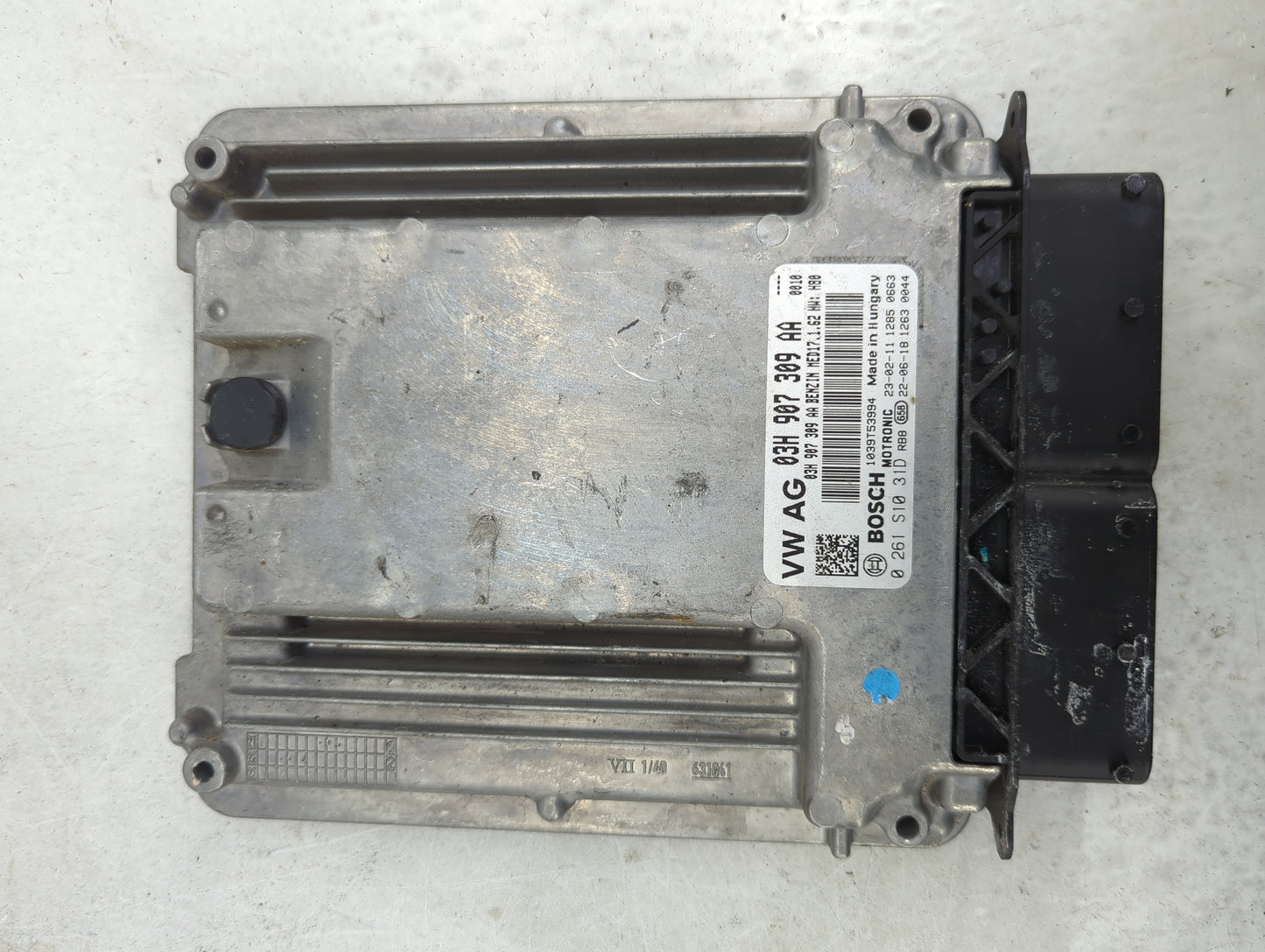 2023 Volkswagen Atlas PCM Engine Control Computer ECU ECM PCU OEM P/N:03H907309AA 0261S1031D Fits OEM Used Auto Parts - Oemu