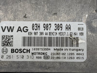 2023 Volkswagen Atlas PCM Engine Control Computer ECU ECM PCU OEM P/N:03H907309AA 0261S1031D, 1039T53994 Fits OEM Used Auto 