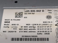 2021 Volkswagen Jetta Radio AM FM Cd Player Receiver Replacement P/N:3G5035842D 3G5035842 Fits Fits 2022 OEM Used Auto Parts