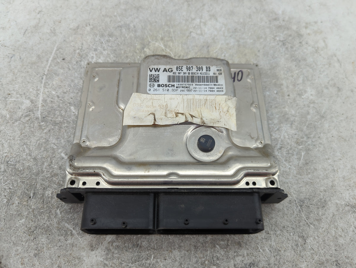 2023 Volkswagen Jetta PCM Engine Control Computer ECU ECM PCU OEM P/N:05E907309BB 0261S103DP Fits OEM Used Auto Parts - Oemu