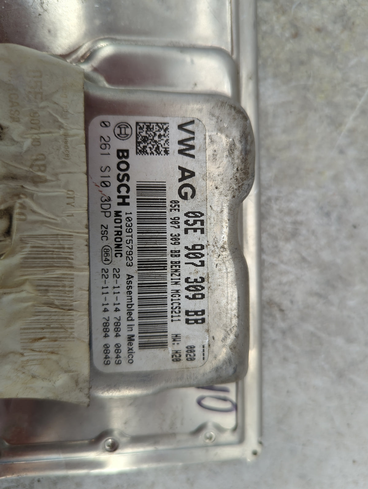 2023 Volkswagen Jetta PCM Engine Control Computer ECU ECM PCU OEM P/N:05E907309BB 0261S103DP Fits OEM Used Auto Parts - Oemu