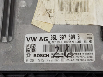 2022 Volkswagen Tiguan PCM Engine Control Computer ECU ECM PCU OEM P/N:0 261 S12 720 06L 907 309 B Fits OEM Used Auto Parts