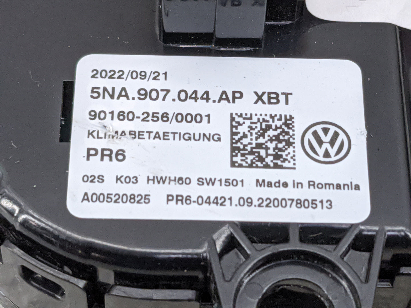 2022 Volkswagen Tiguan Climate Control Module Temperature AC/Heater Replacement P/N:5NA.907.044.AP 5NA907044AP Fits OEM Used