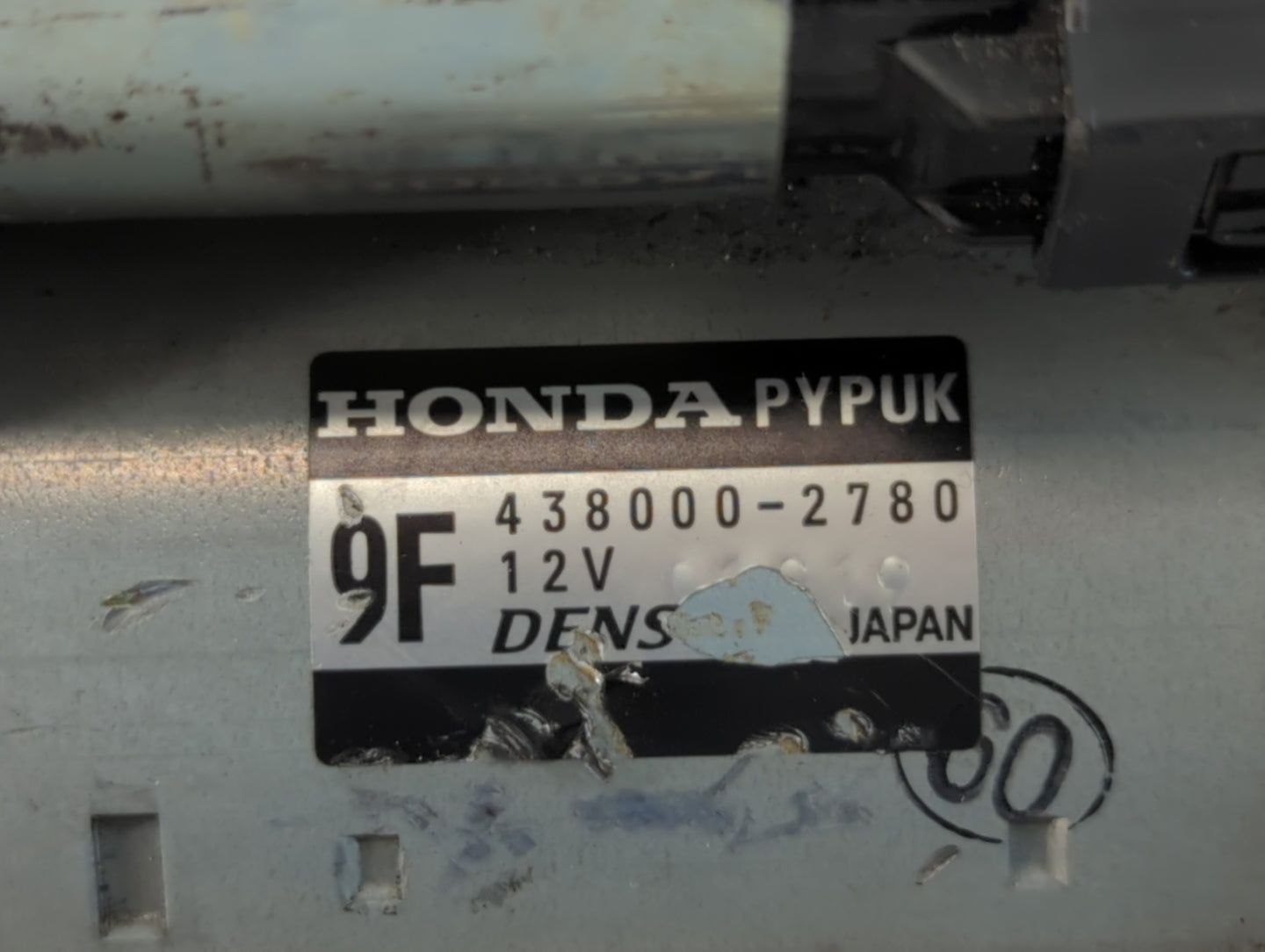 2024 Acura Integra Car Starter Motor Solenoid OEM P/N:438000-2780 Fits OEM Used Auto Parts - Oemusedautoparts1.com