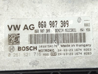 2024 Audi A3 PCM Engine Control Computer ECU ECM PCU OEM P/N:06Q907309 0261S21716 Fits OEM Used Auto Parts - Oemusedautopart