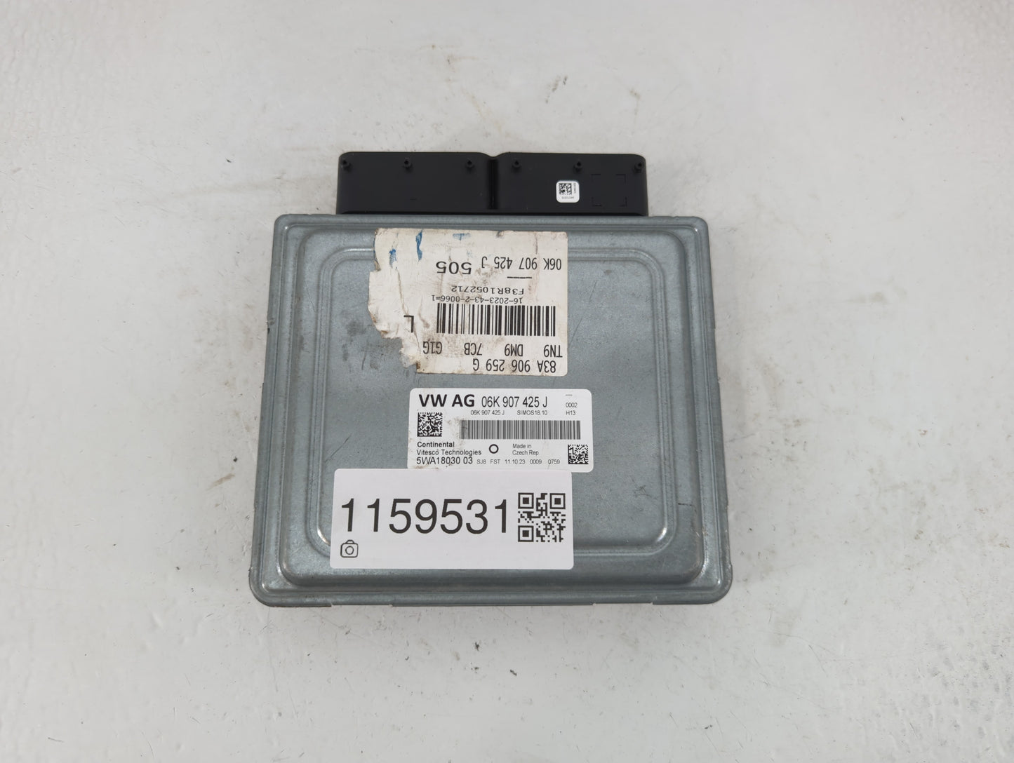 2024 Audi Q3 PCM Engine Control Computer ECU ECM PCU OEM P/N:06K 907 425 J Fits OEM Used Auto Parts - Oemusedautoparts1.com