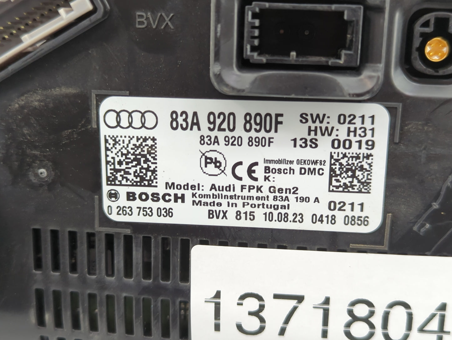 2024 Audi Q3 Instrument Cluster Speedometer Gauges P/N:83A920890F Fits OEM Used Auto Parts - Oemusedautoparts1.com