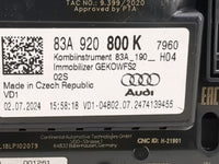 2024 Audi Q3 Instrument Cluster Speedometer Gauges P/N:83A920800K 83A_190_H04 Miles: Fits OEM Used Auto Parts - Oemusedautop
