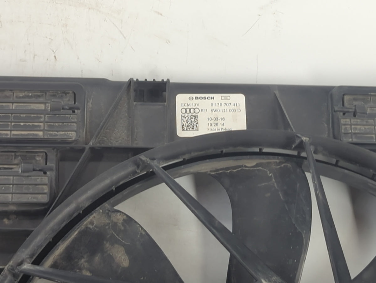 2017-2022 Audi Q7 Electric Radiator Cooling Fan Motor Assembly P/N:0130707411 8W0121003D Fits Fits 2017 2018 2019 2020 2021 