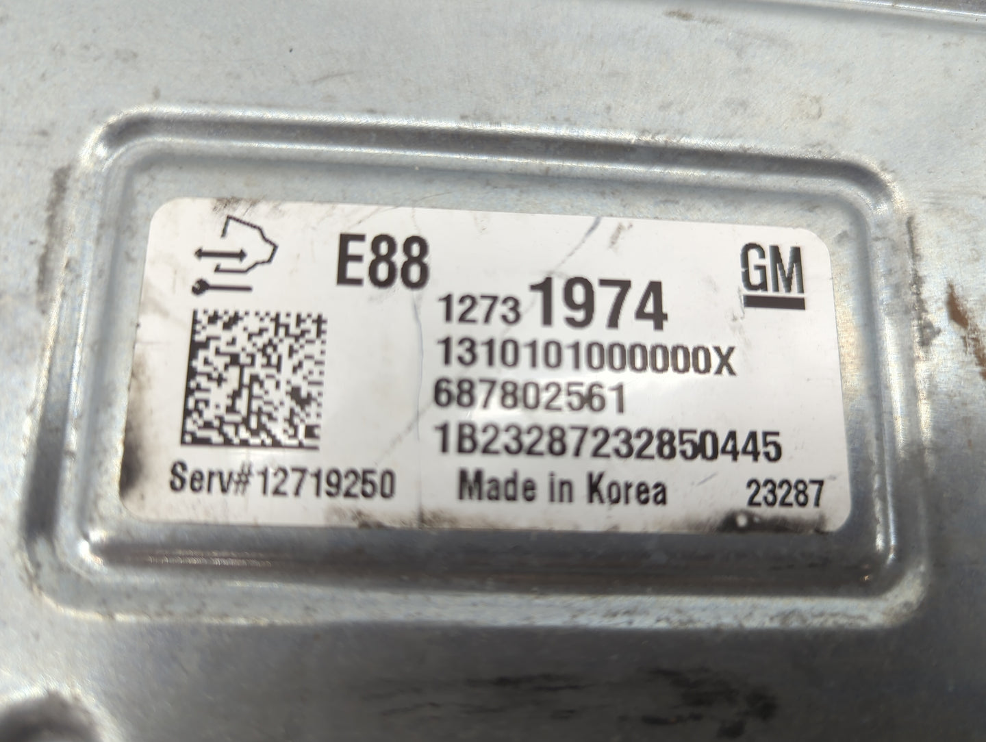 2024 Buick Envista PCM Engine Control Computer ECU ECM PCU OEM P/N:12731974 E88, 12719250 Fits Fits 2020 2021 2022 OEM Used 
