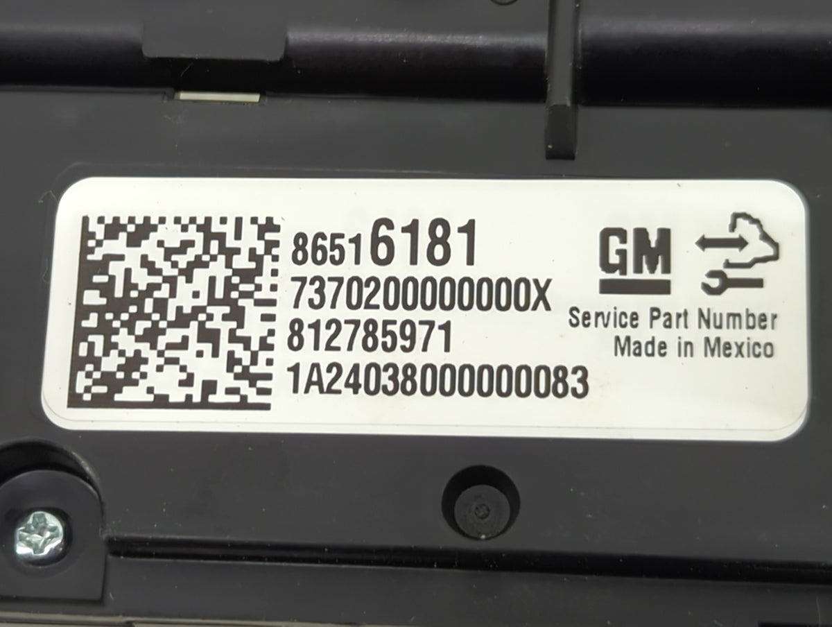 2024 Chevrolet Colorado Climate Control Module Temperature AC/Heater Replacement P/N:86516181 13537385 Fits OEM Used Auto Pa