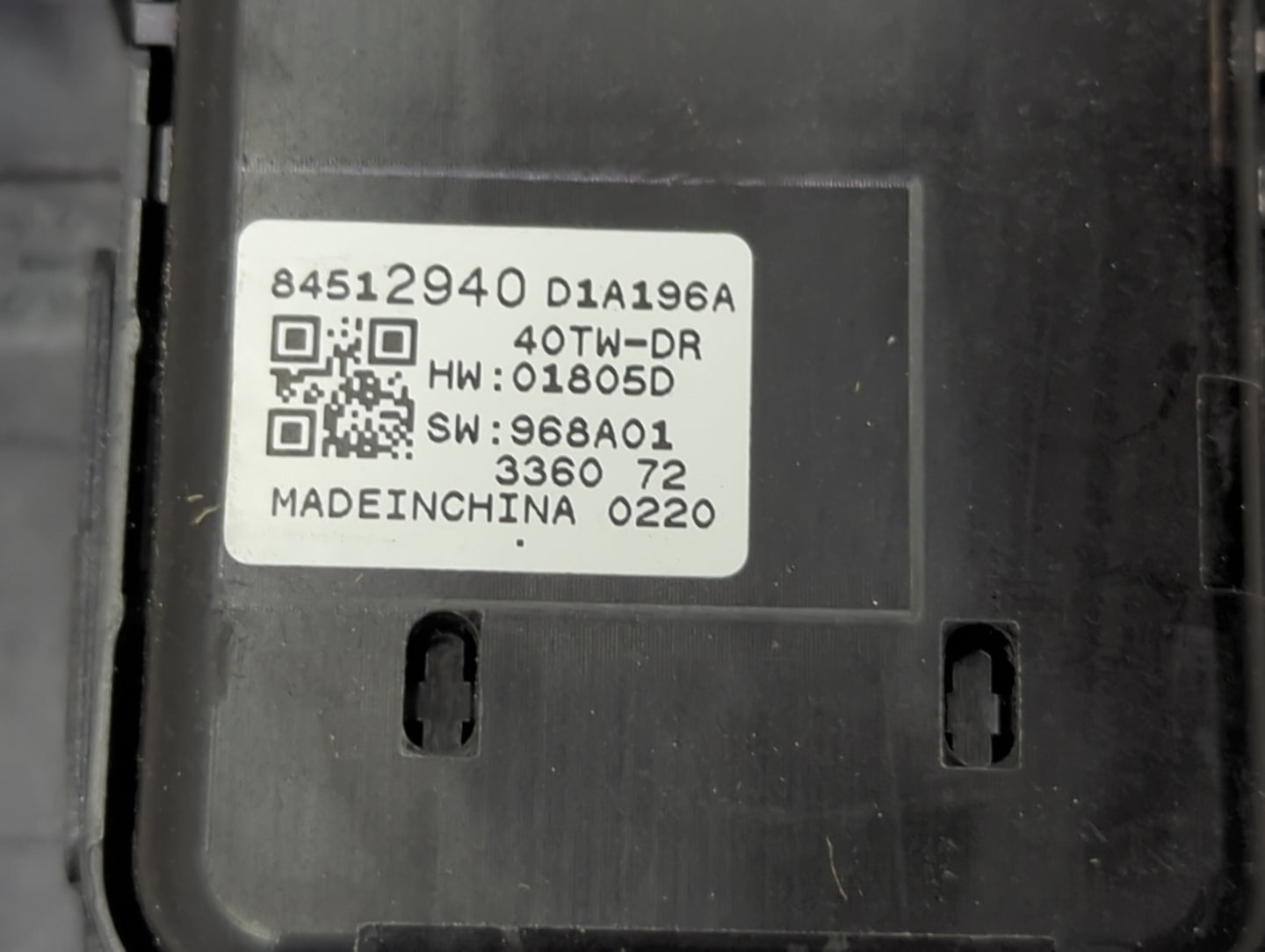 2016-2021 Chevrolet Malibu Master Power Window Switch Replacement Driver Side Left P/N:84512940 Fits OEM Used Auto Parts - O