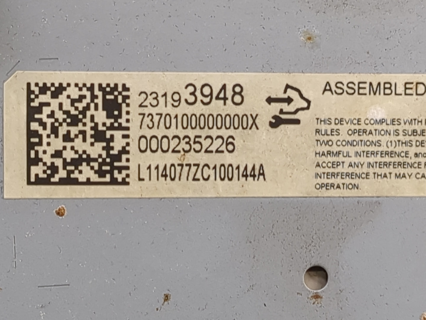 2024 Chevrolet Malibu Information Display Screen 1468935 - Oemusedautoparts1.com
