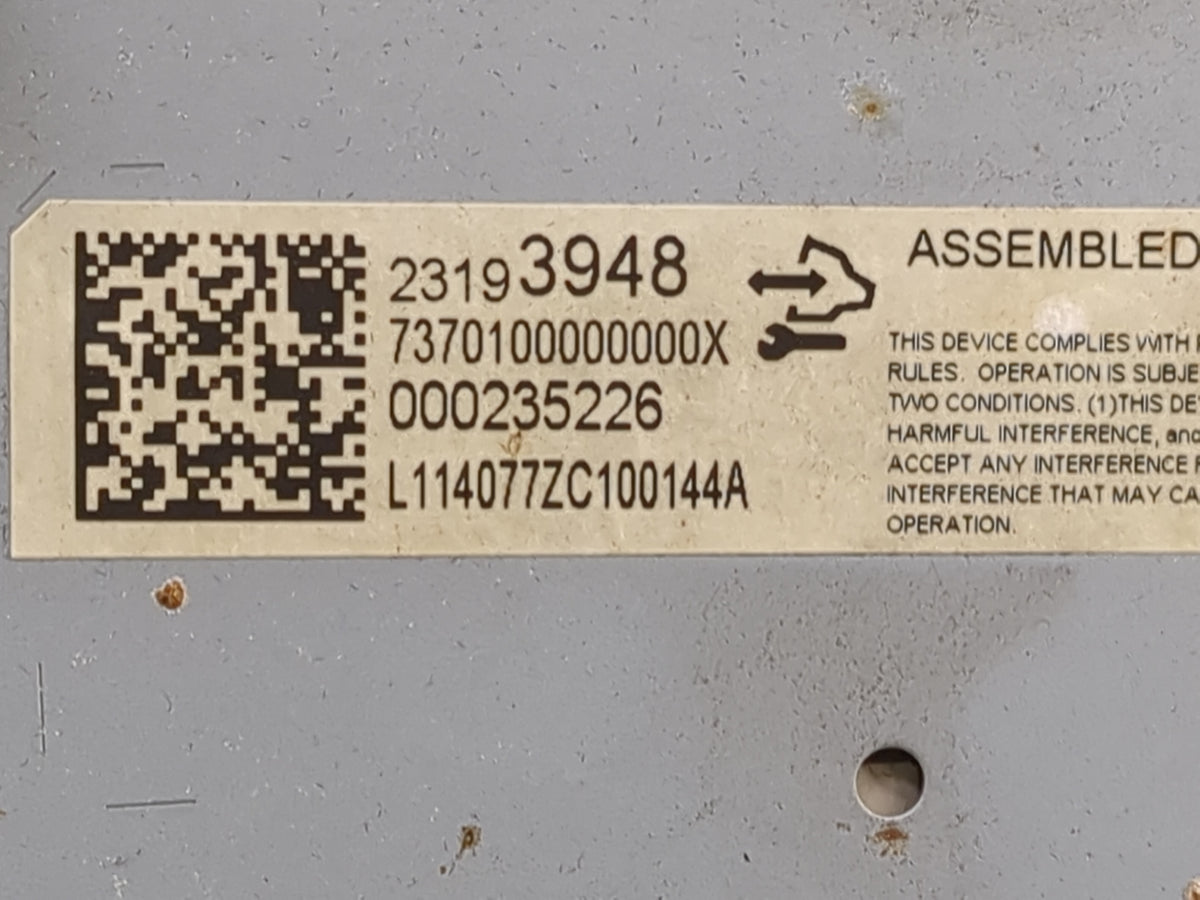 2024 Chevrolet Malibu Information Radio Display Screen 1468935 - Oemusedautoparts1.com