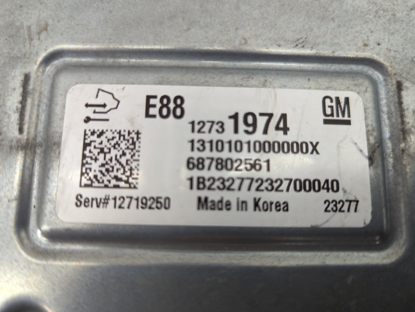 2024 Chevrolet Trax PCM Engine Control Computer ECU ECM PCU OEM P/N:12731974 12719250 Fits Fits 2020 2021 2022 OEM Used Auto