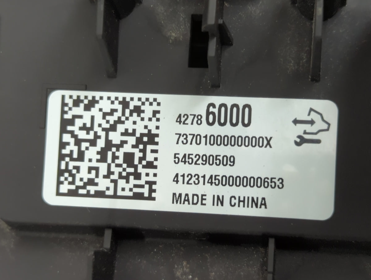 2024 Chevrolet Trax Instrument Cluster Speedometer Gauges P/N:42786000 7370100000000X, 545290509, 4123145000000653 Miles: Fi