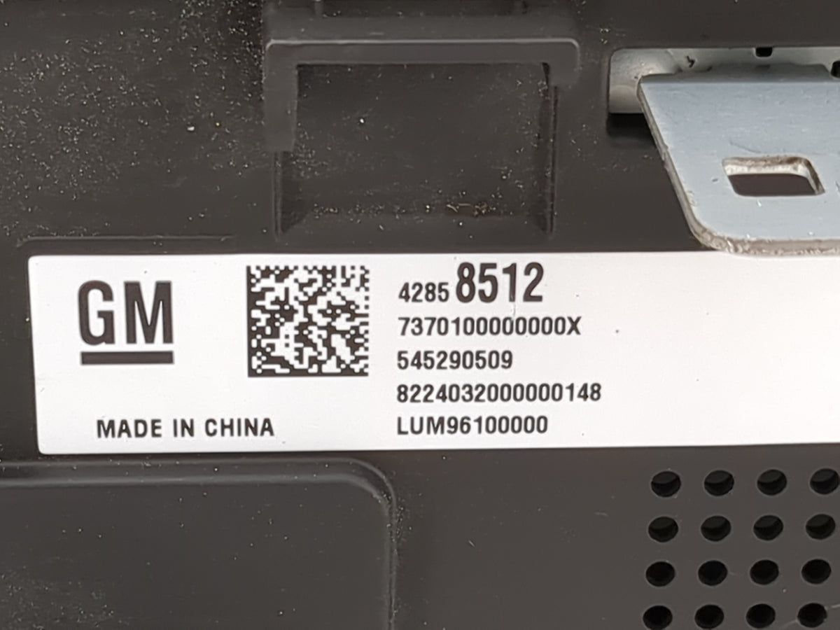 2024 Chevrolet Trax Information Radio Display Screen 1469098 - Oemusedautoparts1.com