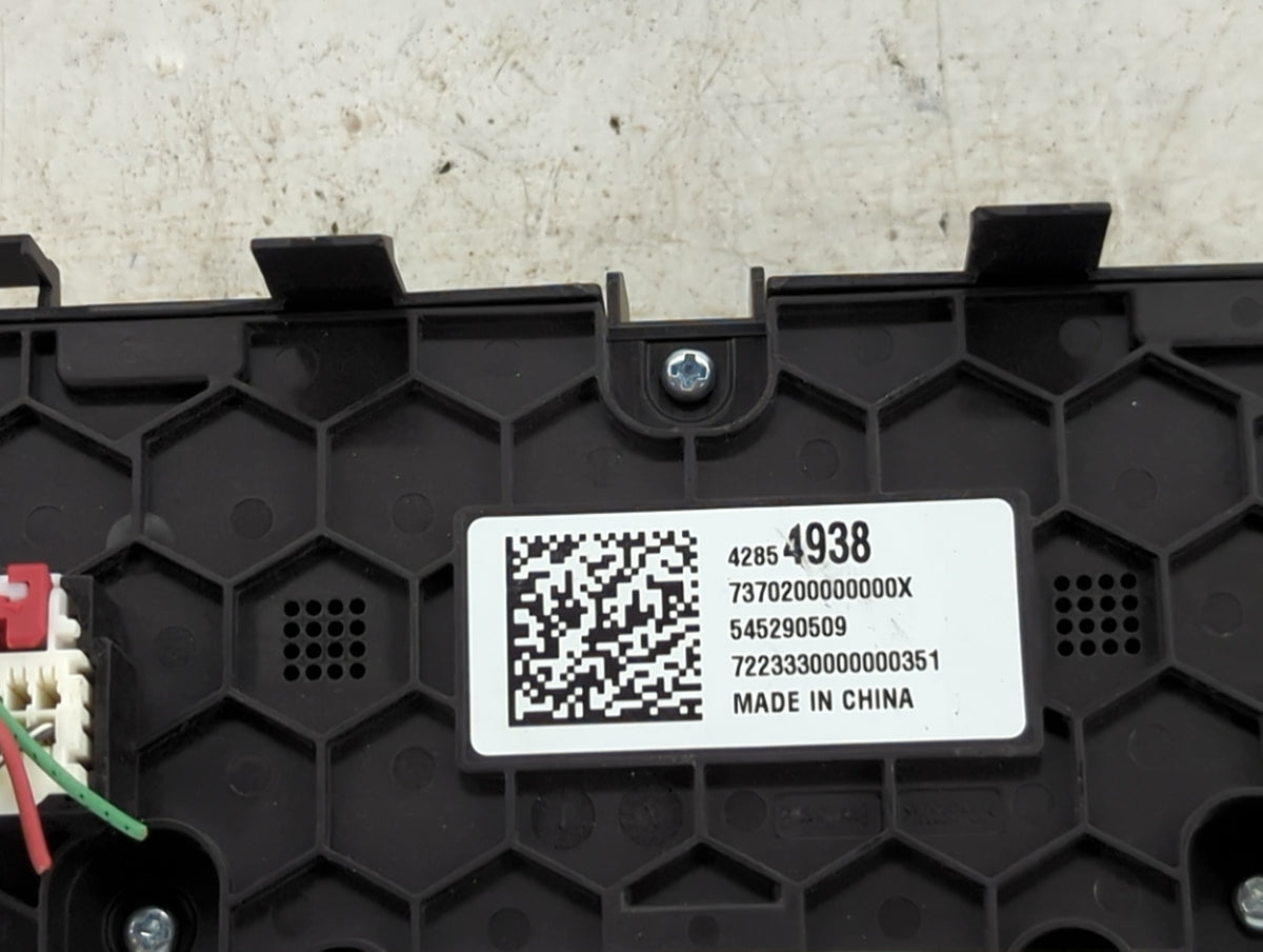 2024 Chevrolet Trax Climate Control Module Temperature AC/Heater Replacement P/N:42854938 7370200000000X Fits Fits 2021 2022