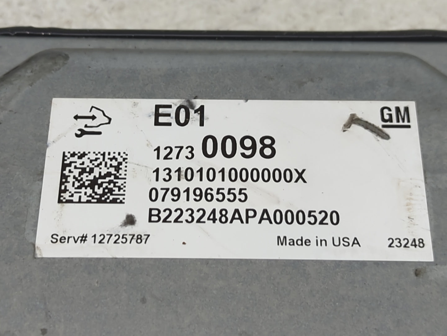 2024 Chevrolet Trlblz PCM Engine Control Computer ECU ECM PCU OEM P/N:12730098 12725787 Fits OEM Used Auto Parts - Oemusedau