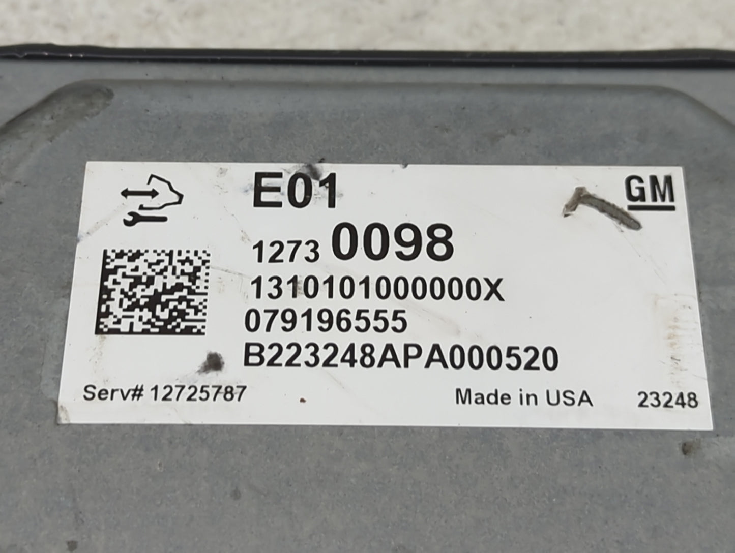 2024 Chevrolet Trlblz PCM Engine Control Computer ECU ECM PCU OEM P/N:12730098 12725787 Fits OEM Used Auto Parts - Oemusedau