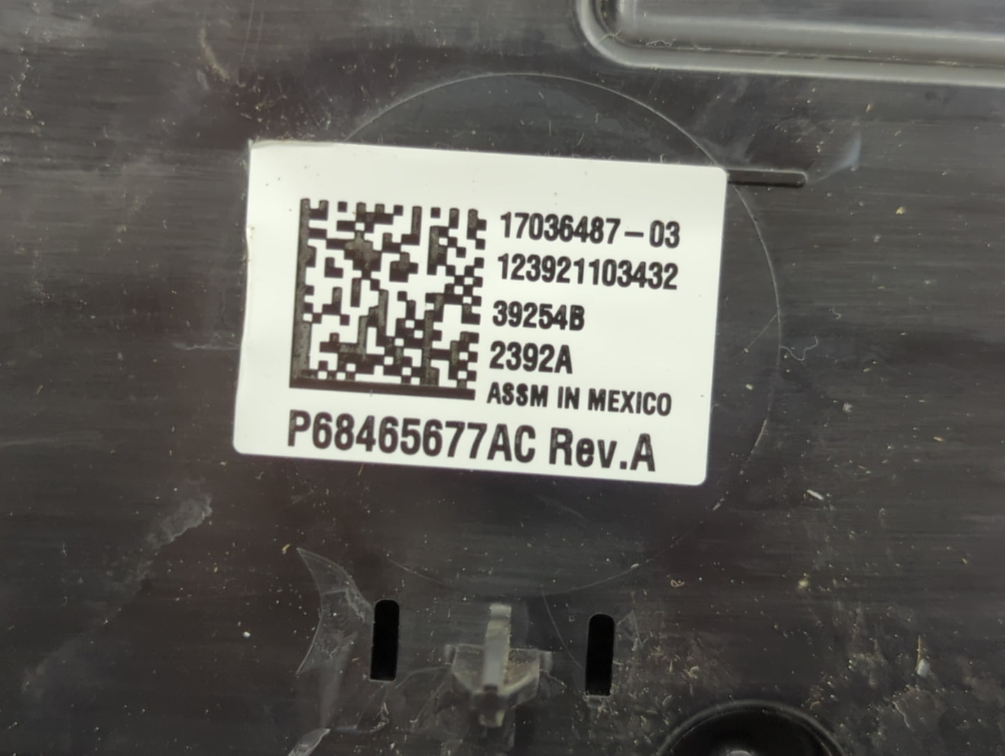 2021-2022 Dodge Durango Climate Control Module Temperature AC/Heater Replacement P/N:P68465677AC 17036487-03 Fits Fits 2021 