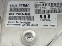 2024 Dodge Ram 1500 PCM Engine Control Computer ECU ECM PCU OEM P/N:P68629891AC 68434926AC Fits Fits 2020 2021 2022 OEM Used