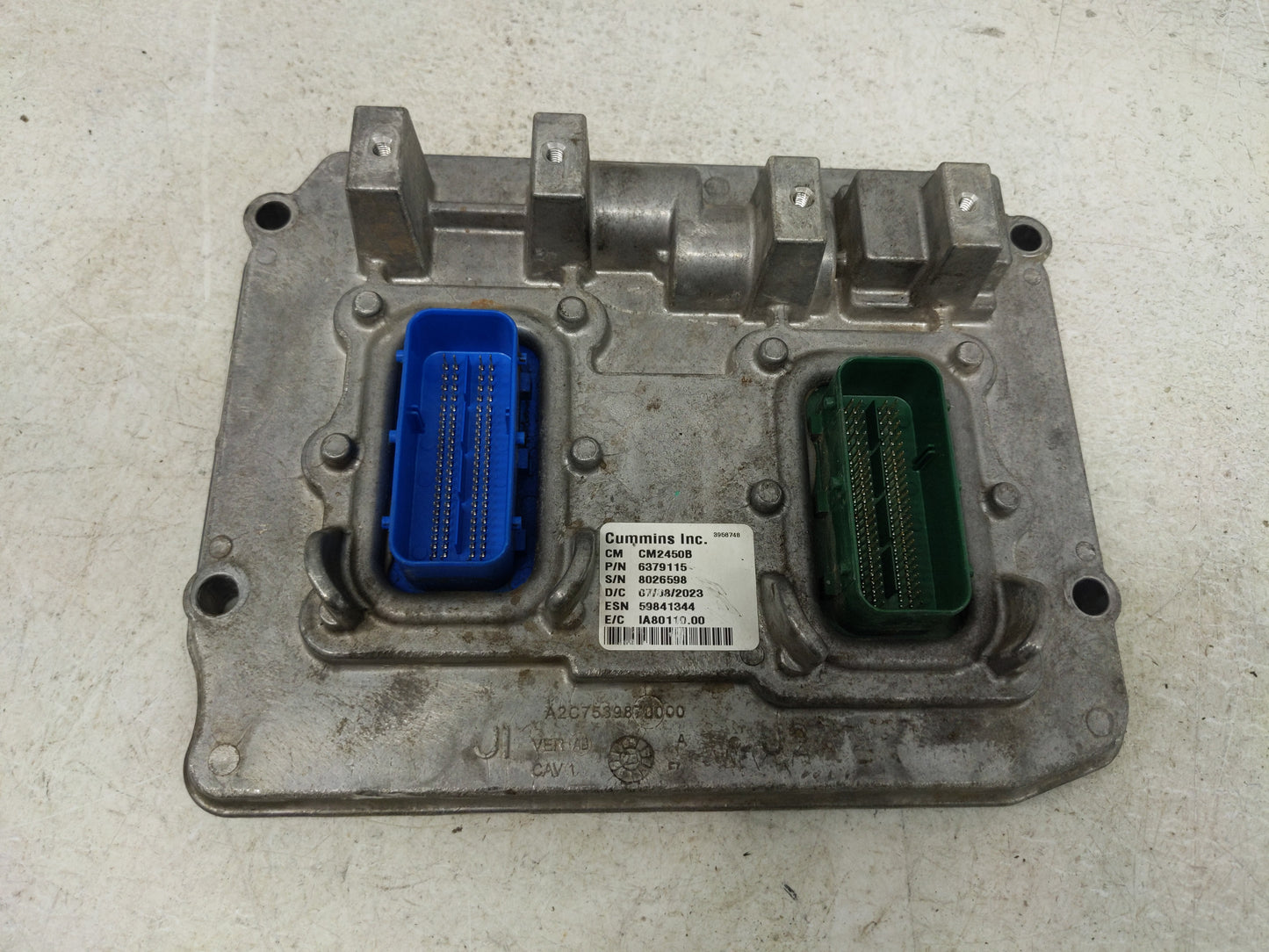 2024 Dodge Ram 3500 PCM Engine Control Computer ECU ECM PCU OEM P/N:6379115 Fits OEM Used Auto Parts - Oemusedautoparts1.com